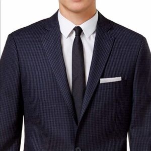 Calvin Klein Sports Coat - Blue/Black Checkered